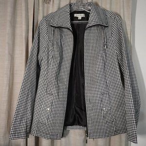 Women's Studio Works black and white checkered jacket. Small. New